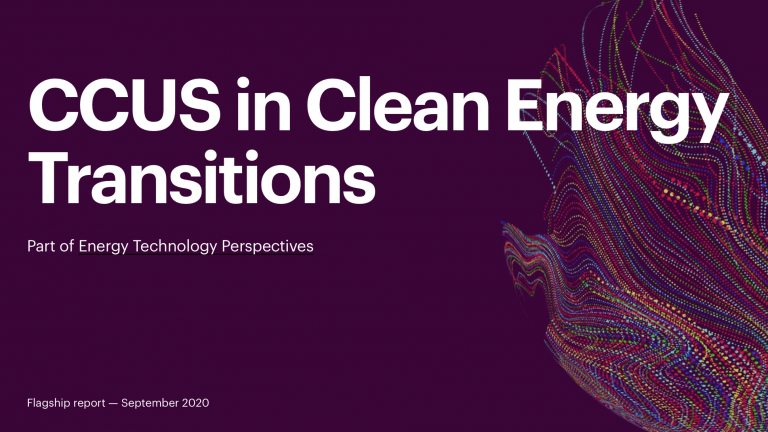 CCUS in Clean Energy Transitions