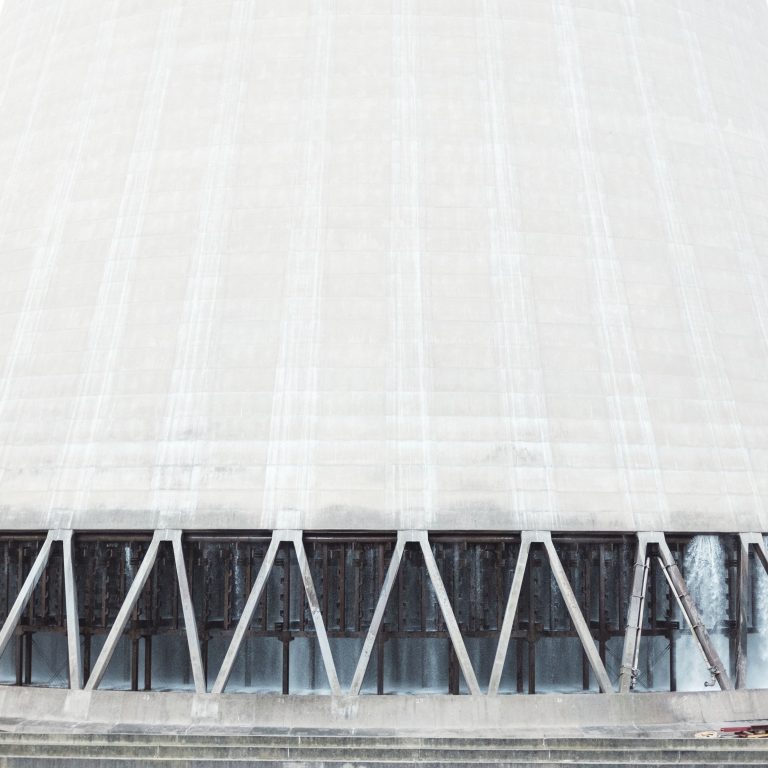 Close up image of Drax cooling tower