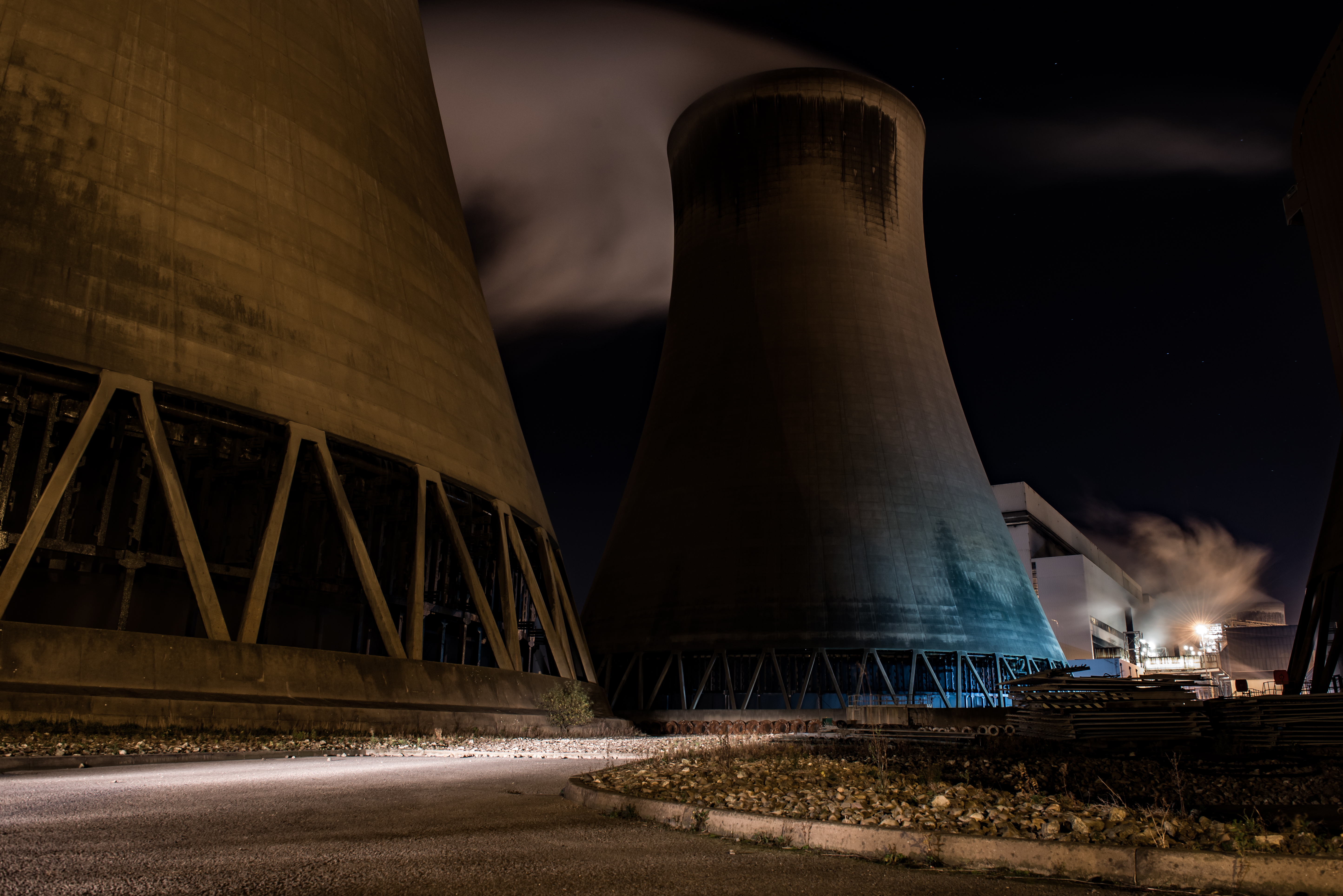 The nightshift at Drax Power Station