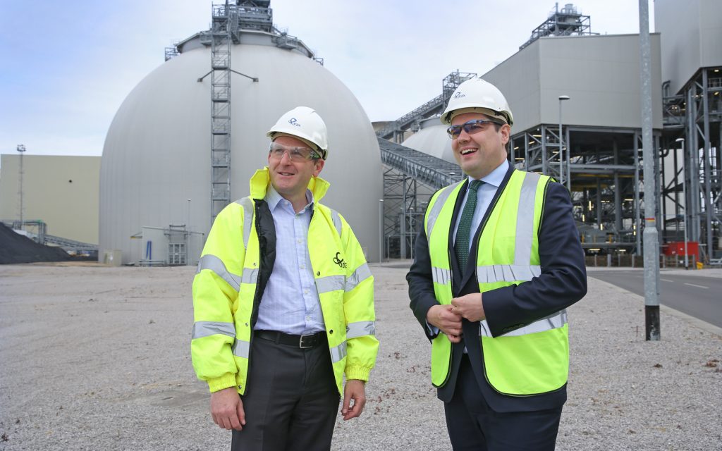 Treasury Minister Robert Jenrick visits groundbreaking bioenergy carbon capture project