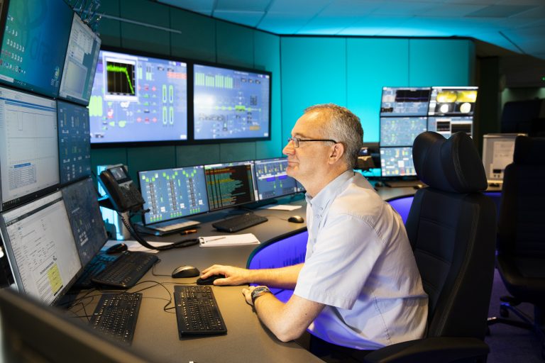 Control room at Drax Power Station