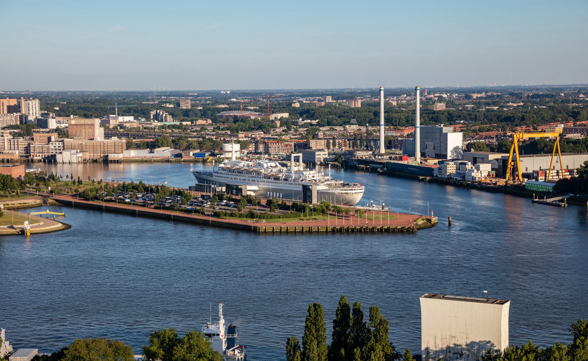 Rotterdam Netherlands city and harbour.