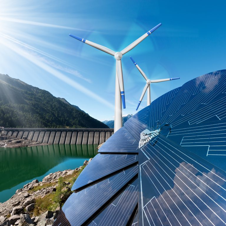 Hydro, wind and solar energy