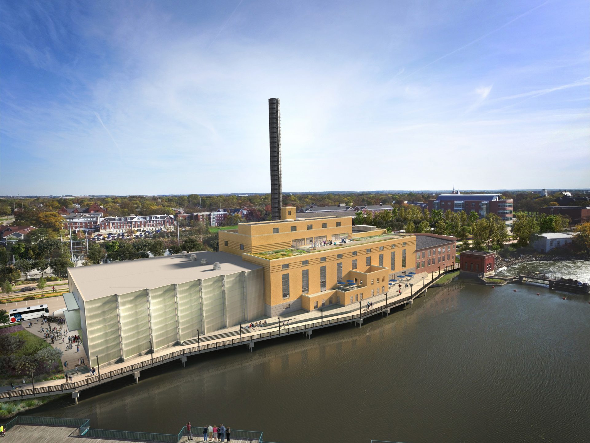 CGI of The Powerhouse, Beloit College Wisconsin. Image: Studio Gang Architects