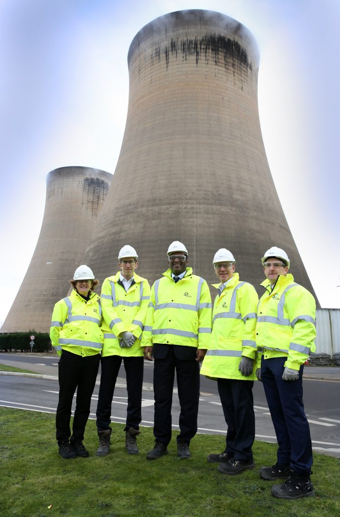 Clare Harbord, Drax Director of Corporate Affairs; Jason Shipstone, Drax VP of Innovation; Kwasi Kwarteng, Energy Minister; Will Gardiner, Drax Group CEO; Andy Koss, Drax CEO of Generation