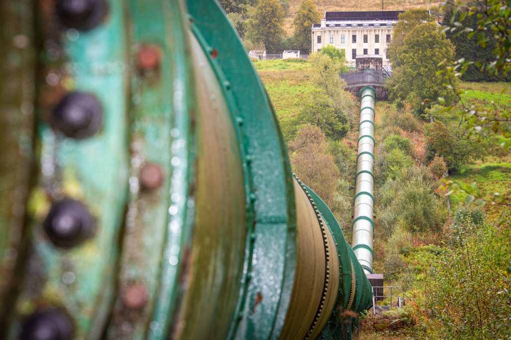 Penstocks leading to Glenlee Power Station