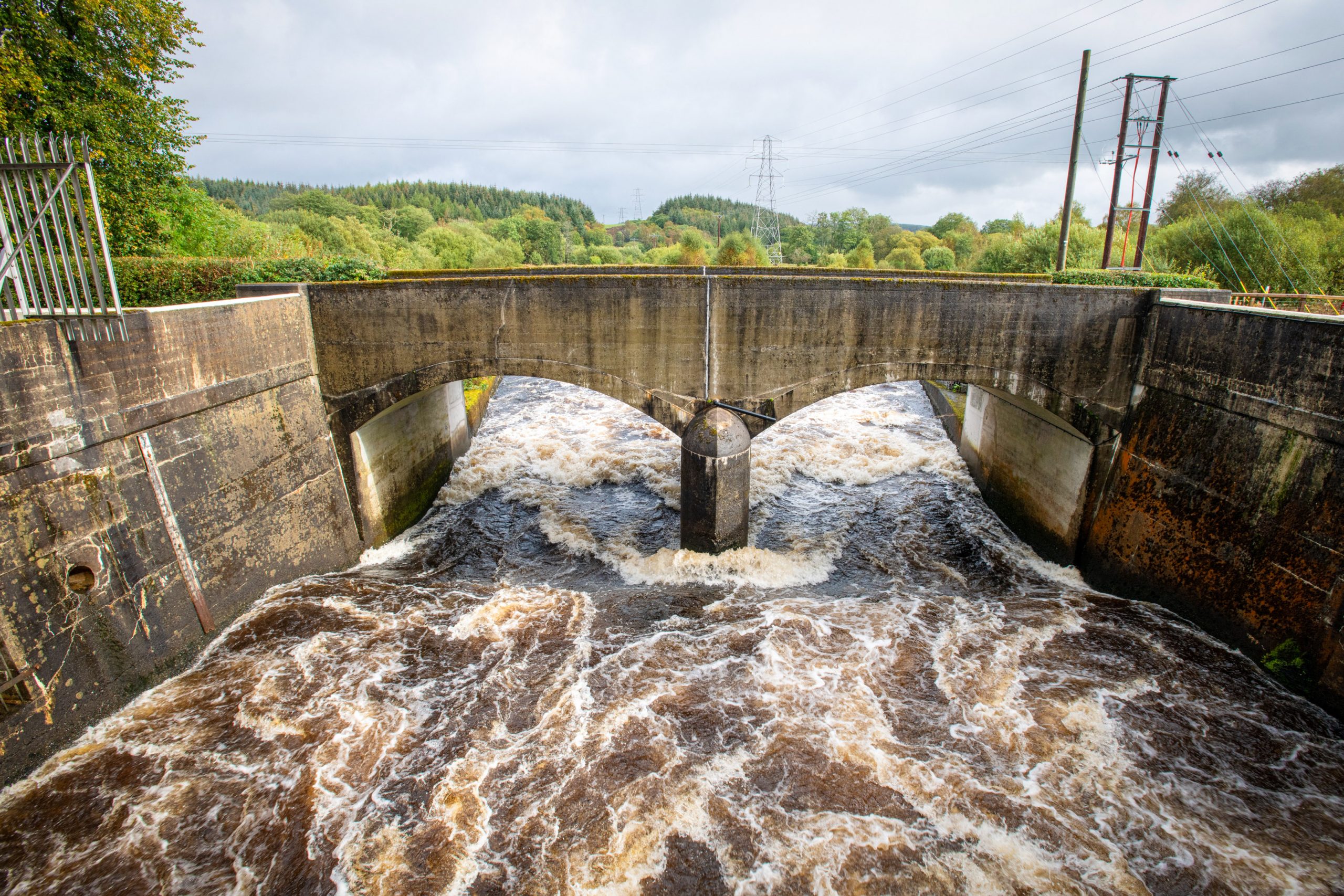 Waterflow outside Glenlee Power Station