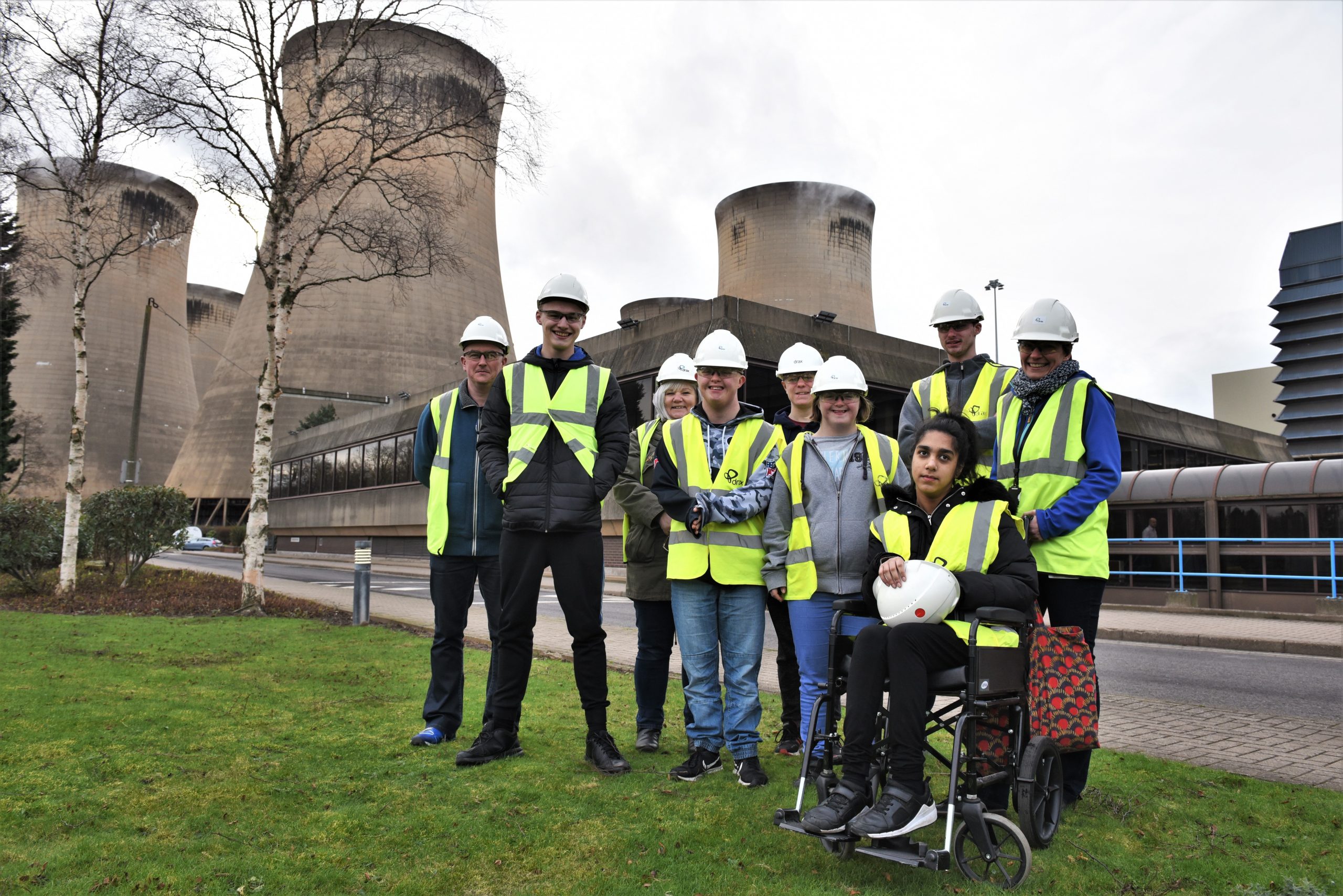 Applefields Students during their visit to Drax Power Station