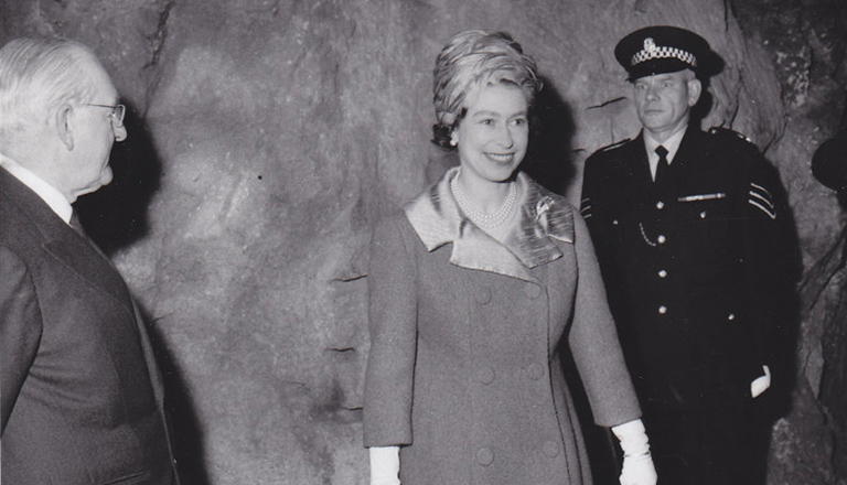 HRH Queen Elizabeth II opening Cruachan in 1965