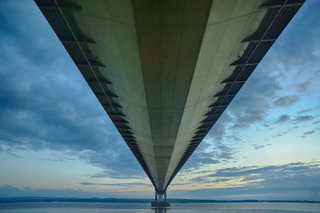 Under the Humber Bridge