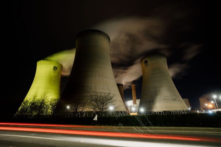 Drax cooling tower shines bright on National Day of Reflection for COVID anniversary