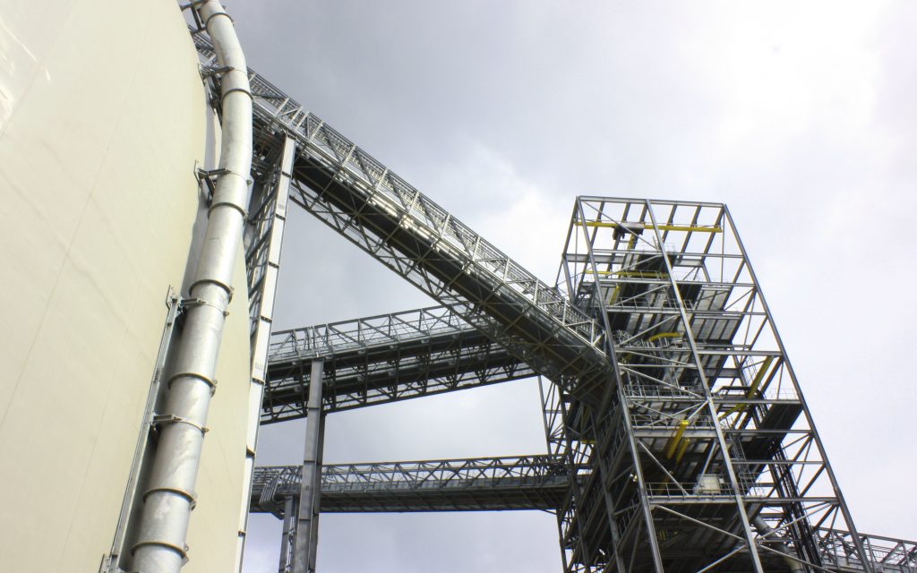 Biomass dome at Drax Power Station