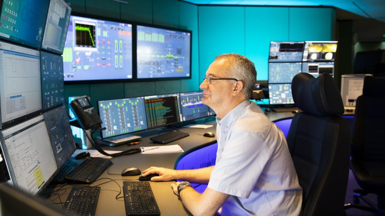 Control room at Drax Power Station