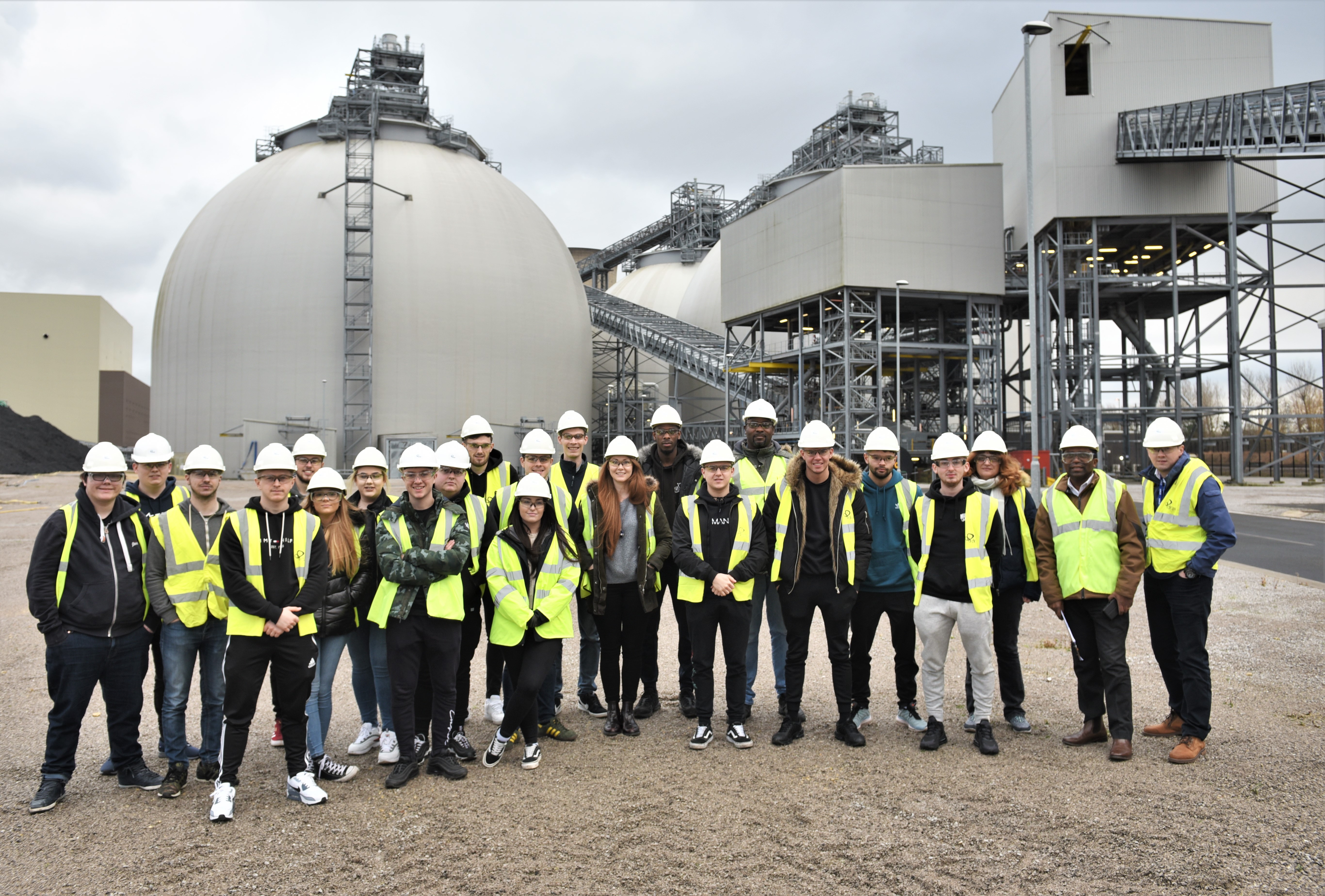 Trafford College visit to Drax
