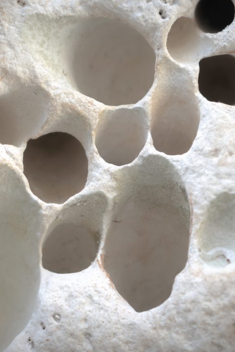 White chalk stone