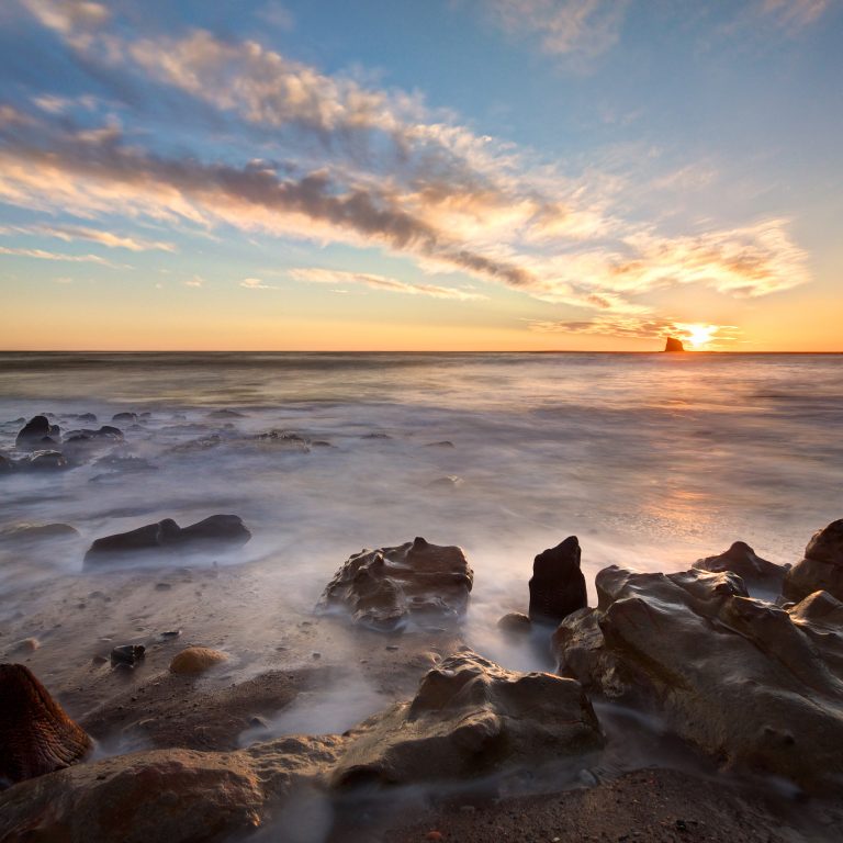 Sunrise over Saltwick Bay, Whitby, North Yorkshire