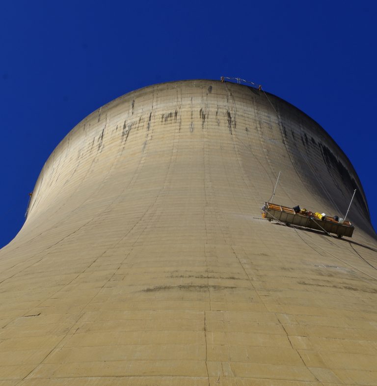 Reparing the colling tower at Drax Power Station