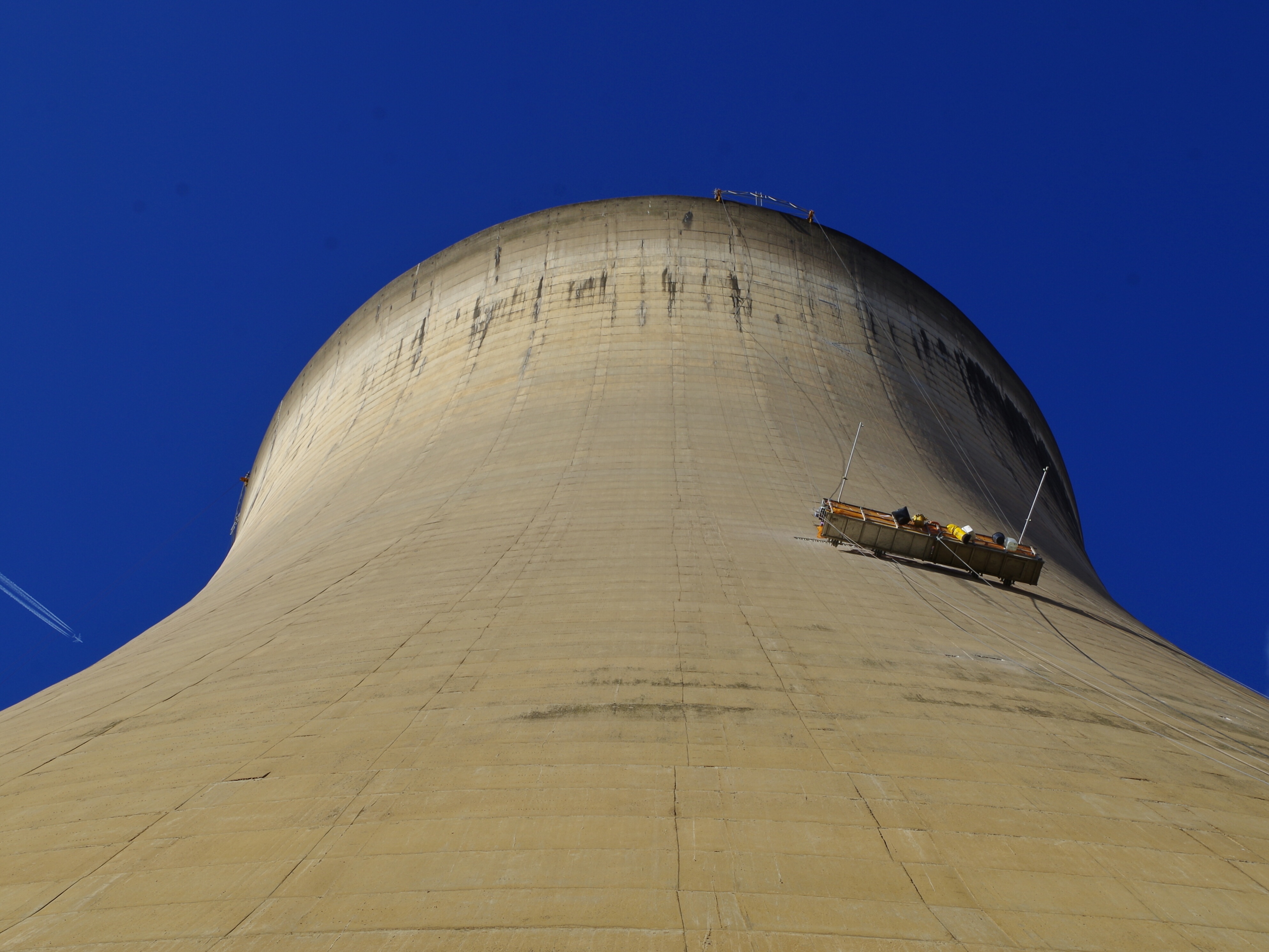 Reparing the colling tower at Drax Power Station