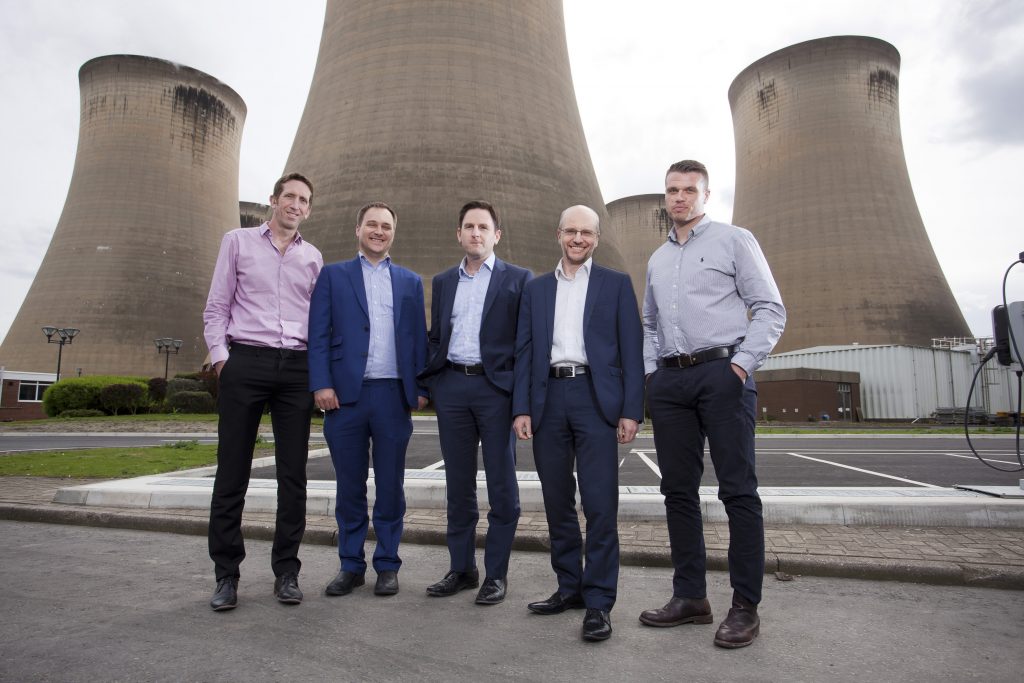 L-R: Jason Shipstone, Head of R&amp;D, Drax Group; Caspar Schoolderman, Director of Engineering, C-Capture Ltd; Andy Koss, CEO Drax Power; Prof Christopher Rayner, Technical Director, C-Capture Ltd; Carl Clayton, Research and Innovation Engineer, Drax Group.