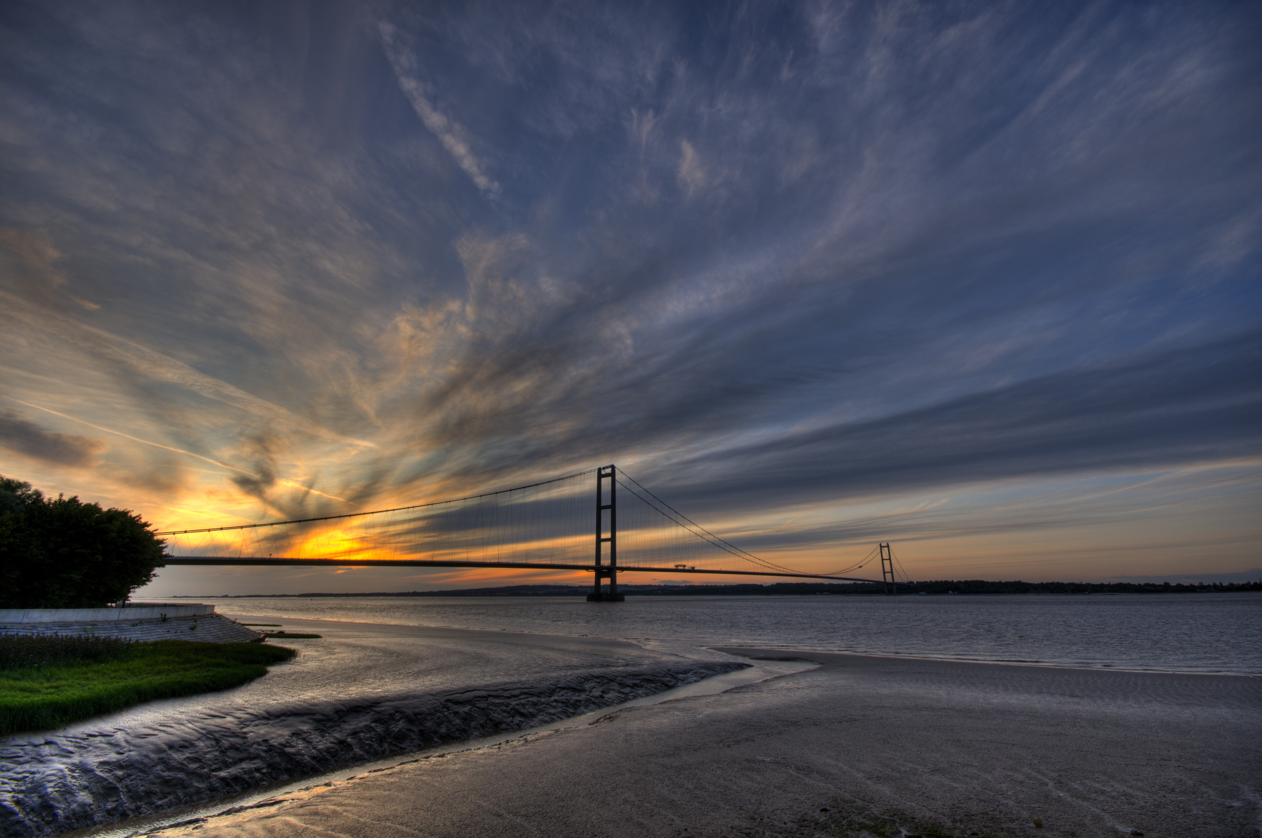 Humber Bridge at Sunset