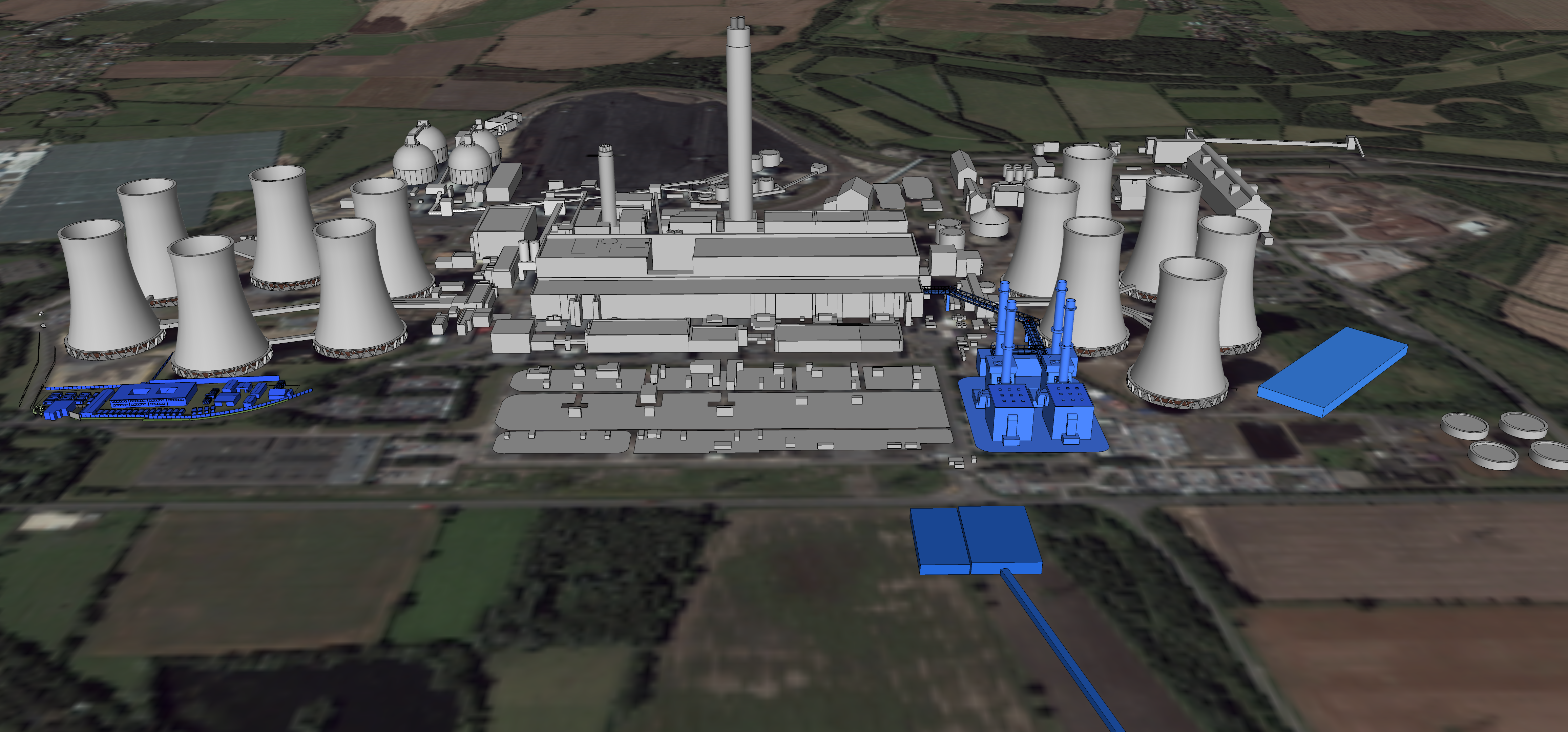Artist's impression of Drax Power Station CCGT