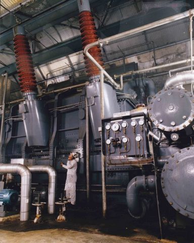 Generator transformer at Cruachan Power Station