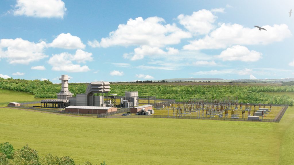 Artist's impression of Millbrook Power Station.