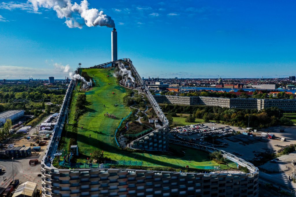 CopenHill ski slope, Amager Bakke, Copenhagen, Denmark. Photos: Max Mestour.