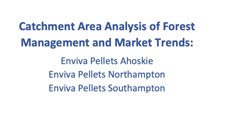 Catchment Area Analysis of Forest Management and Market Trends: Chesapeake