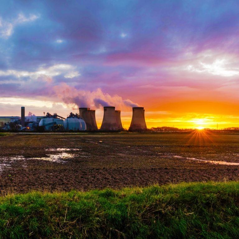 Early morning sunrise at Drax Power Station