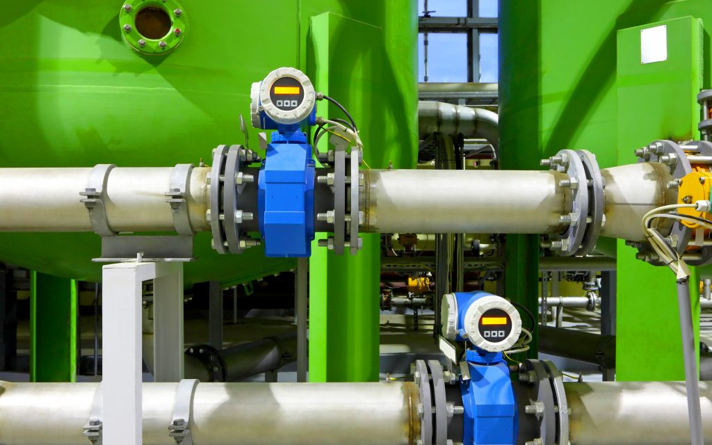 Pipework in a chemical factory