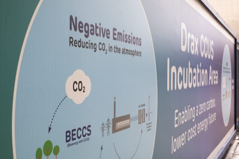 Carbon capture use and storage (CCUS) Incubation Area, Drax Power Station