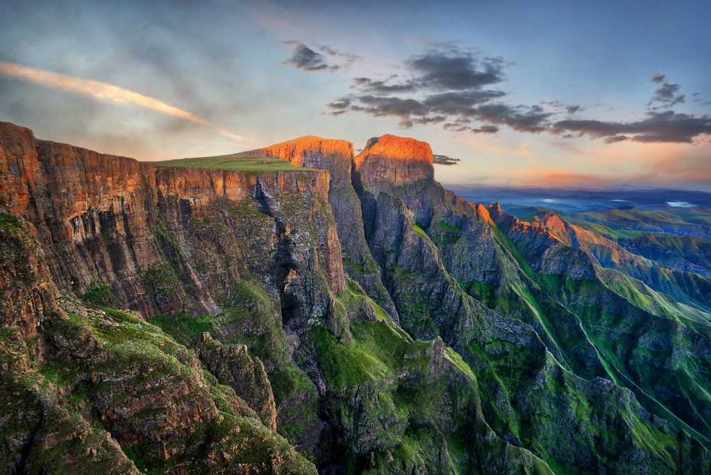 Drakensberg Mountains in South Africa