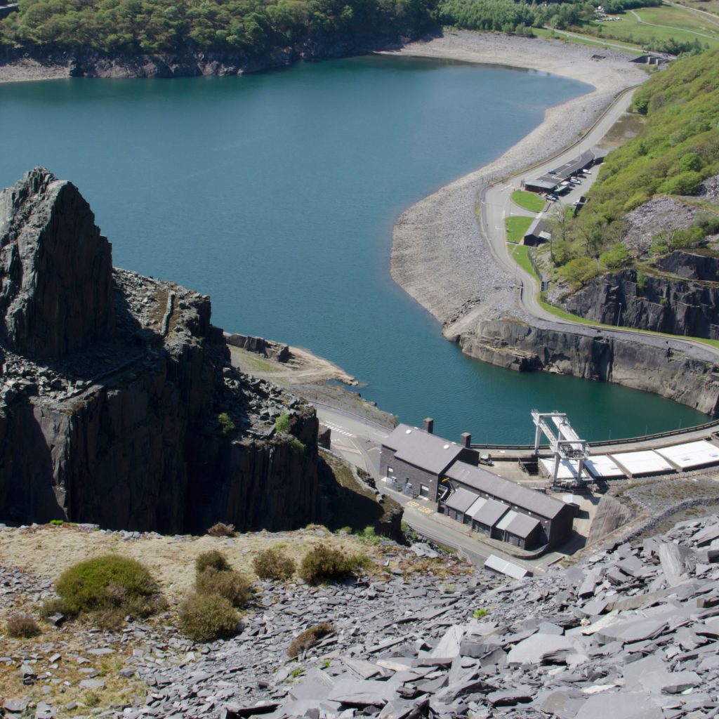 Dinorwig hydroelectric power station, Llyn Peris reservoir, Snowdonia