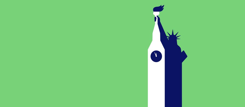 Global leadership illustration