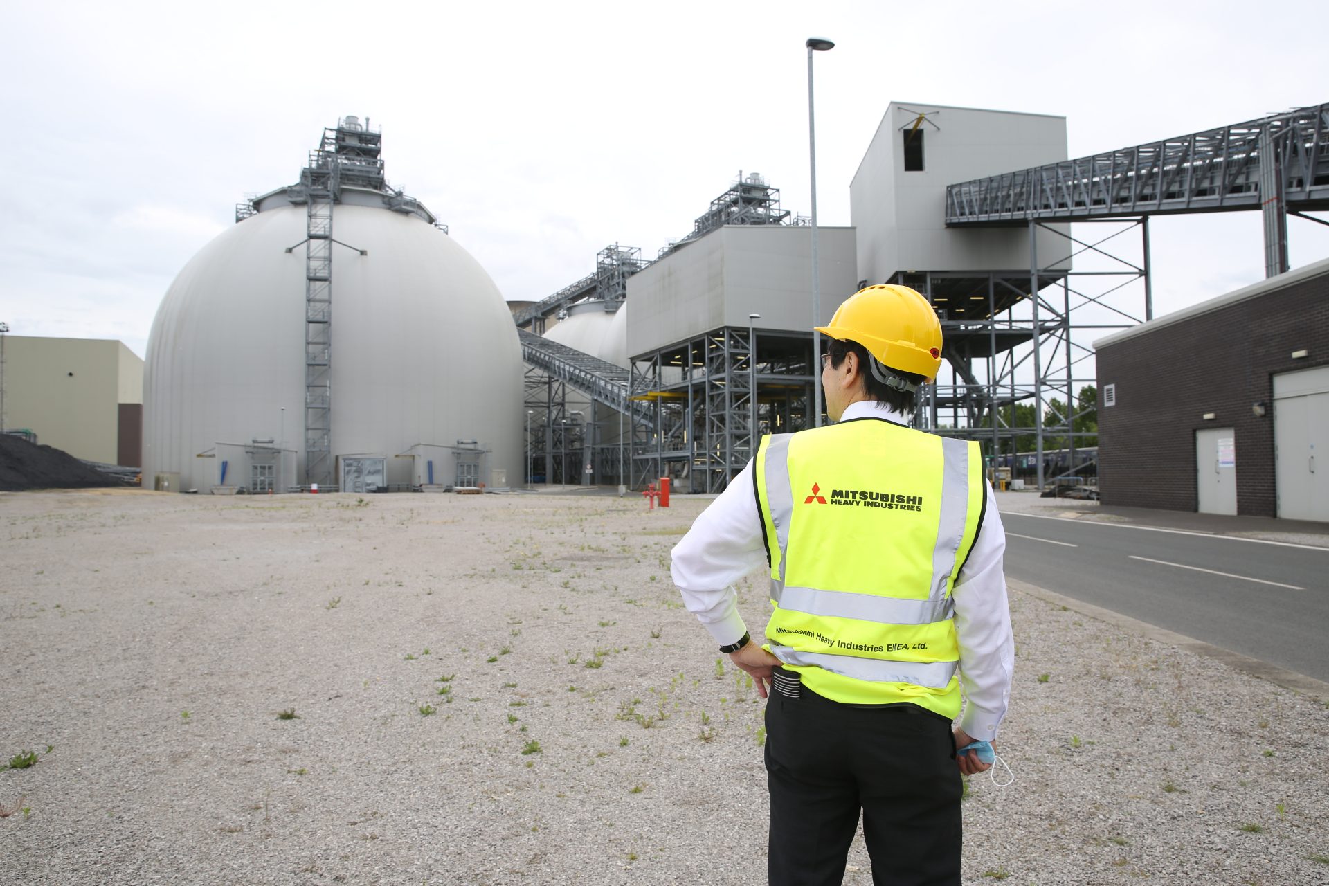 Kentaro Hosomi, Chief Regional Officer EMEA, Mitsubishi Heavy Industries (MHI) at Drax Power Station, North Yorkshire