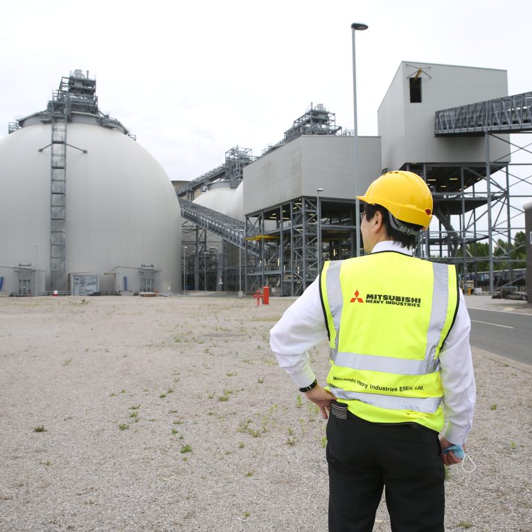 Kentaro Hosomi, Chief Regional Officer EMEA, Mitsubishi Heavy Industries (MHI) at Drax Power Station, North Yorkshire