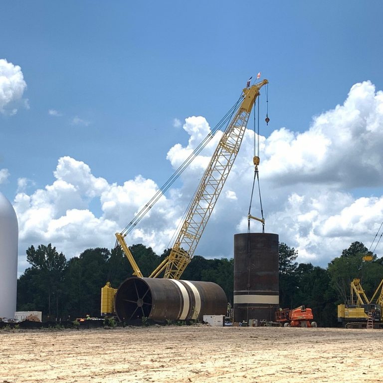 Demopolis wood pellet plant being constructed